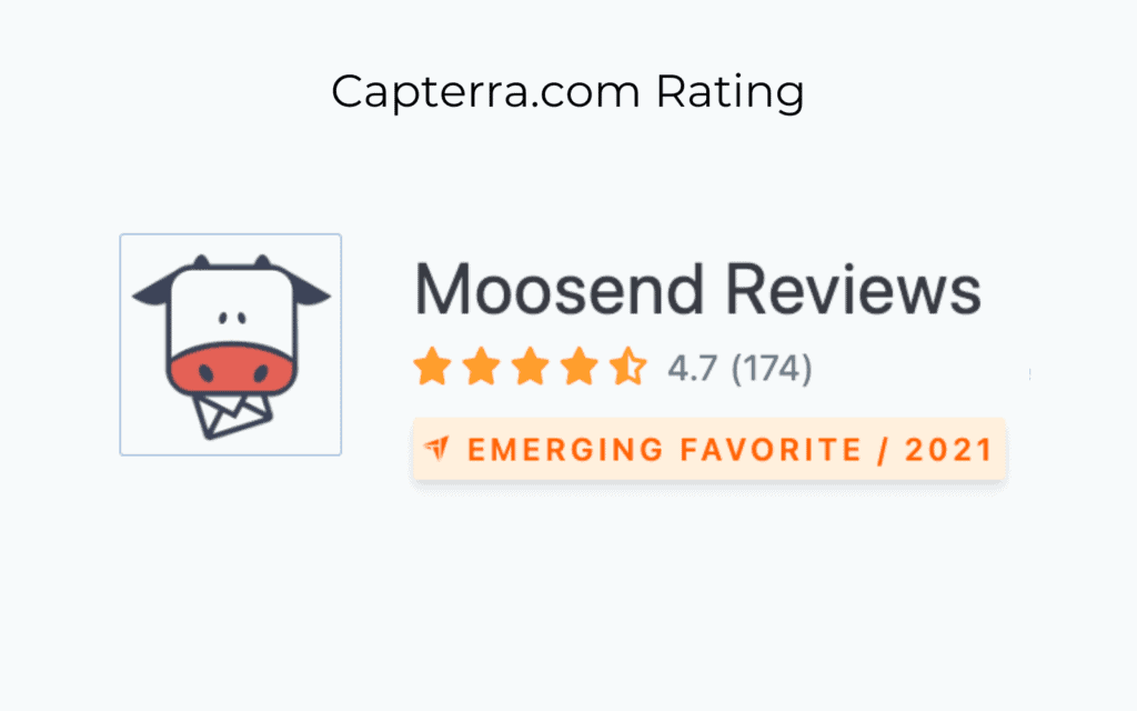 Capterra Moosend review